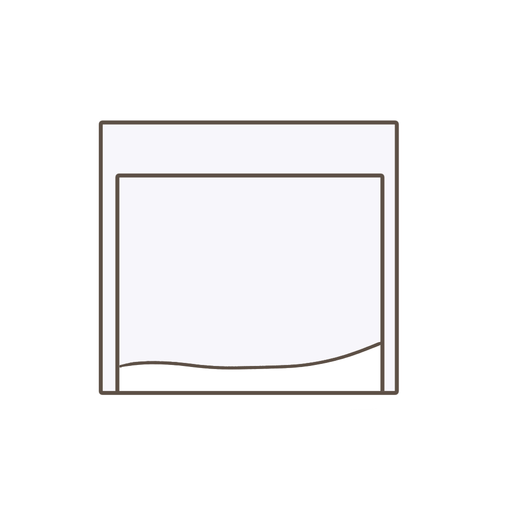 粉薬(内服薬)のシンプルなイラスト