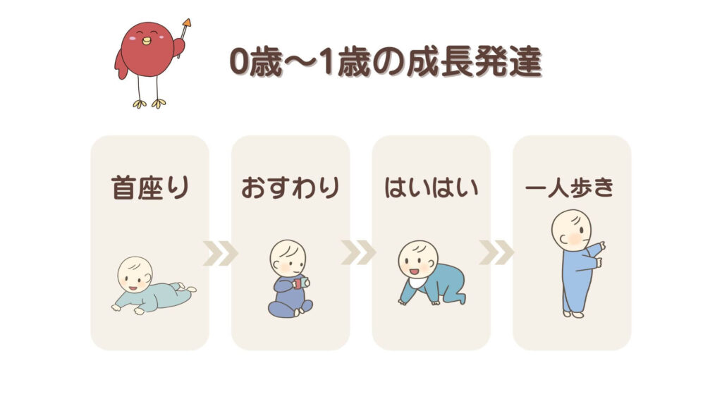 0〜1歳成長発達まとめ