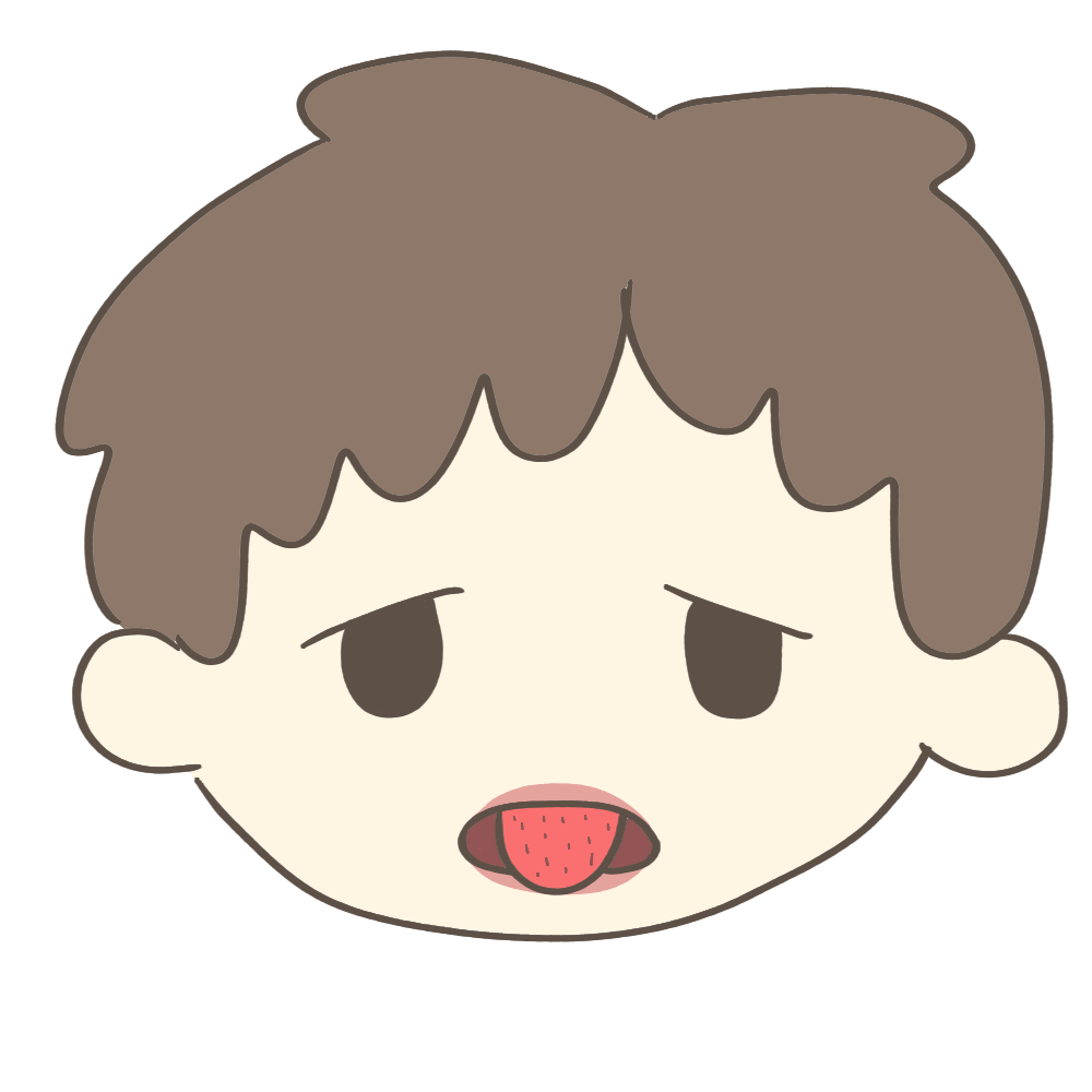 川崎病の症状いちご舌のフリーイラスト