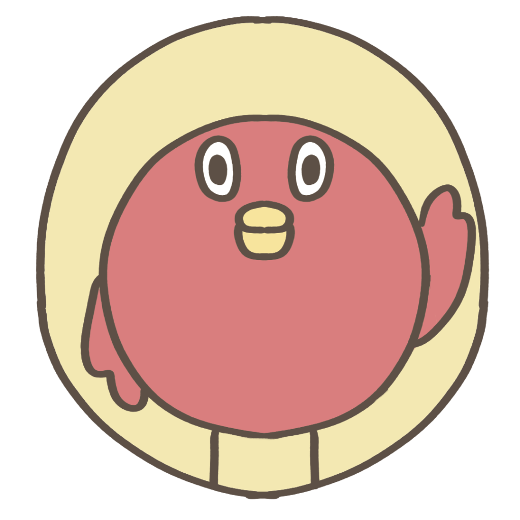 手を挙げるとりぴーのアイコン