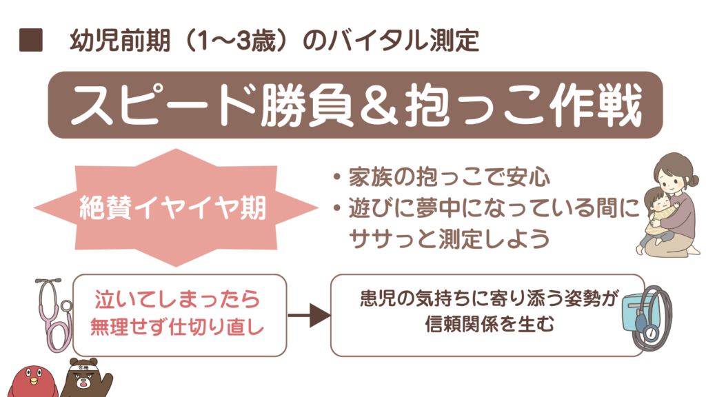 小児時実習|幼児前期のバイタル測定のコツ